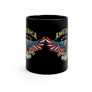 Printify Mug 11oz AMERICAN EAGLE    11oz Black Mug