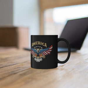 Printify Mug 11oz AMERICAN EAGLE    11oz Black Mug