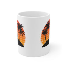 Load image into Gallery viewer, Printify Mug 11oz FLAMINGO SUNSET 11OZ CERAMIC MUG