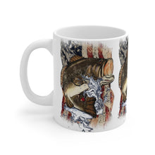 Load image into Gallery viewer, Printify Mug 11oz LARGEMOUTH BASS 11OZ COFFEE  CUP