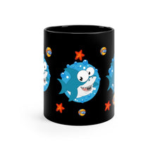 Load image into Gallery viewer, Printify Mug 11oz LITTLE BLUE SHARK 11oz BLACK MUG