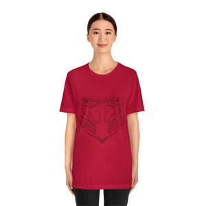 Printify T-Shirt HEART OF HORSES CLASSIC UNISEX SHORT SLEEVE