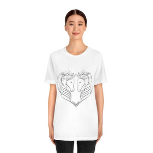 Printify T-Shirt HEART OF HORSES CLASSIC UNISEX SHORT SLEEVE