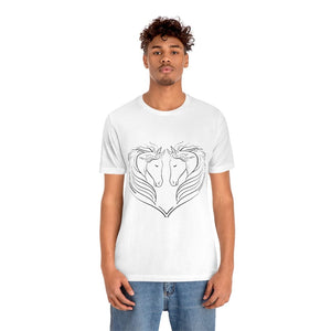 Printify T-Shirt HEART OF HORSES CLASSIC UNISEX SHORT SLEEVE