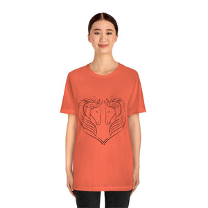 Printify T-Shirt HEART OF HORSES CLASSIC UNISEX SHORT SLEEVE