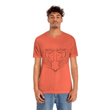 Load image into Gallery viewer, Printify T-Shirt HEART OF HORSES CLASSIC UNISEX SHORT SLEEVE