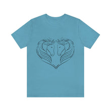 Load image into Gallery viewer, Printify T-Shirt HEART OF HORSES CLASSIC UNISEX SHORT SLEEVE