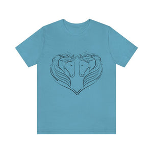 Printify T-Shirt HEART OF HORSES CLASSIC UNISEX SHORT SLEEVE