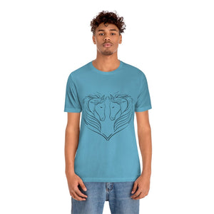 Printify T-Shirt HEART OF HORSES CLASSIC UNISEX SHORT SLEEVE