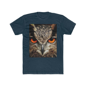 Printify T-Shirt Solid Midnight Navy / XS NIGHT OWL MEN"S COTTON CREW TEE